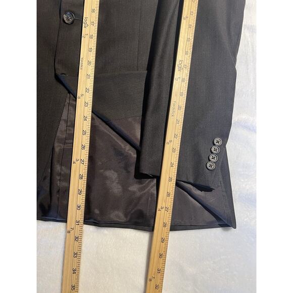 Burberry London 40R 33x29 Solid Dark Brown Designer Luxury 2 Piece Suit - Picture 11 of 16